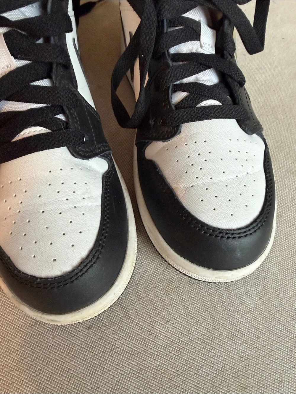 Jordan Kids Black, White & Iridescent High-Top Sneakers with Graphic Side Panel